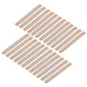 ハンガーグリップ 洋服ハンガーストリップ シリコーン接着剤 滑り止め 木製プラスチックハンガー用 90 mm x 10 mm ミルキー 100個