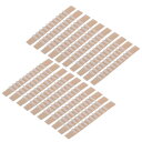 ハンガーグリップ 洋服ハンガーストリップ シリコーン接着剤 滑り止め 木製プラスチックハンガー用 90 mm x 10 mm ミルキー 50個
