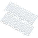 ハンガーグリップ 洋服ハンガーストリップ シリコーン接着剤 滑り止め 木製プラスチックハンガー用 105 mm x 20 mm クリア 100個