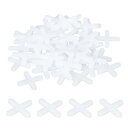 300個のタイルスペーサー 5mm 3/16" セラミックタイルの壁床用プラスチッククロススペーサー ホワイト