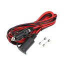 X AUTOHAUX 1セット4.6m 15.09ft シガーライター延長ケーブル 12V/24V 15A 16AWG メスプラグからオスソケットへのアダプターエクステンションコード 車両用タイヤポンプエアコンプレッサーに適用(2)
