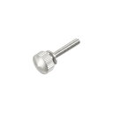 ローレットつまみねじ 真鍮ショルダーボルト グリップノブの留め具 ニッケルメッキ M3x16mm