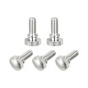 ローレットつまみねじ 真鍮ショルダーボルト グリップノブの留め具 ニッケルメッキ M5x12mm 5個