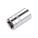 12.7mm ドライブ ユニバーサルスプラインソケット 浅い 12 ポイント Cr-Vスチール E15