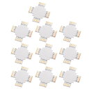 LEDストリップコネクタ 5050 10mm PCB LEDストリップ用 クロス形状 4ピン 10個入り