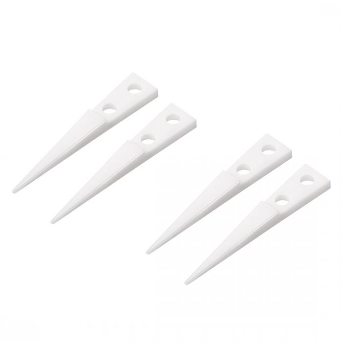 ?ストレート尖ったセラミックチップ?耐熱性?セラミックピンセット?ホワイト 2ペア