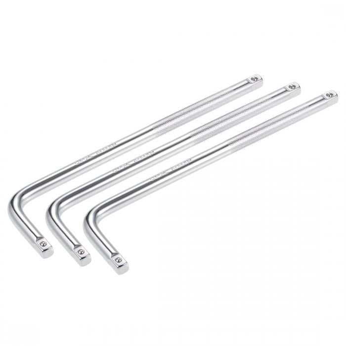 ソケットブレーカーバー L字型 9.5mmスクエアドライブ Cr-Vスチール 3個入り