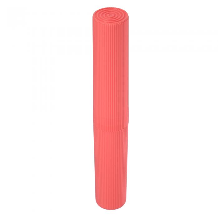 VOCOSTE 縦ストライプ歯ブラシケース プラスチック トラベル歯ブラシホルダーケース 旅行 事業 20x3cm 1個 赤