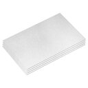 6061 アルミニウムシート 4 個 180mm x 130mm 長方形アルミニウムプレート 厚さ 0.6mm のフラットメタルストック 保護フィルム付き