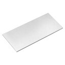 6061 アルミニウム シート 250 mm x 125 mm 長方形アルミニウム プレート 3 mm 厚の平らな金属ストック 保護フィルム付き