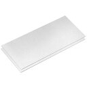 5052 アルミニウムシート 2 個 305mm x 150mm 長方形アルミニウムプレート 0.3 mm 厚さの平らな金属ストック 保護フィルム付き