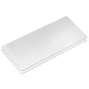 5052 アルミニウムシート 2 個 305mm x 150mm 長方形アルミニウムプレート 厚さ 0.5mm の平らな金属ストック 保護フィルム付き