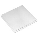 5052 アルミニウムシート 2 個 305mm x 305mm 長方形アルミニウムプレート 厚さ 1mm の平らな金属ストック 保護フィルム付き