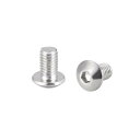 小ネジ M5x8mm 304ステンレス鋼 六角穴付き 小ネジボルト 丸頭小ねじ 20個入り
