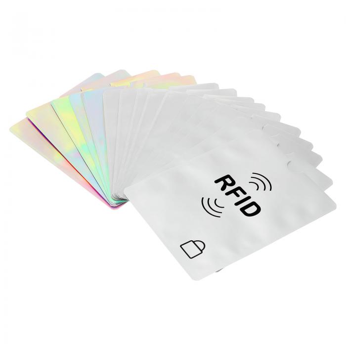 PATIKIL RFID ブロッキングパスポートスリーブ 15個 盗難防止 IDプロテクター NFC ウォレット トラベル用 ホワイト