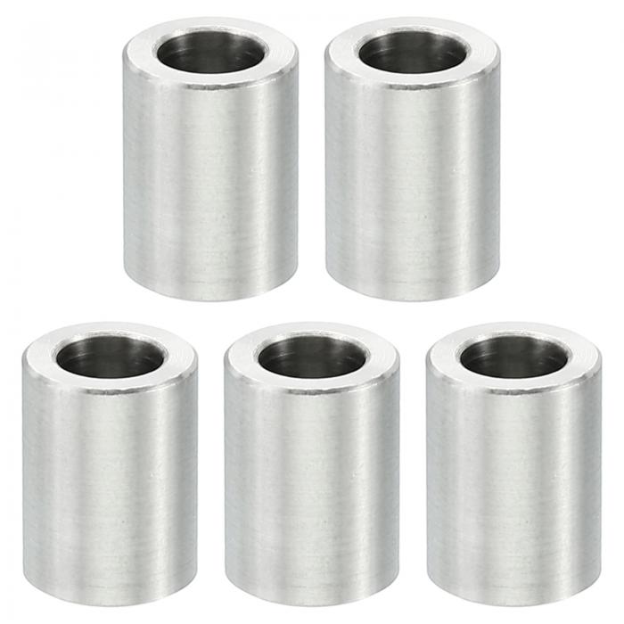 PATIKIL M4ステンレススペーサー 5個セット メタルスペーサー ステンレススチール 4.1mm内径×7mm外径×10mm長 ステンレススチールスペーサー スクリュースタンドオフ 5/32