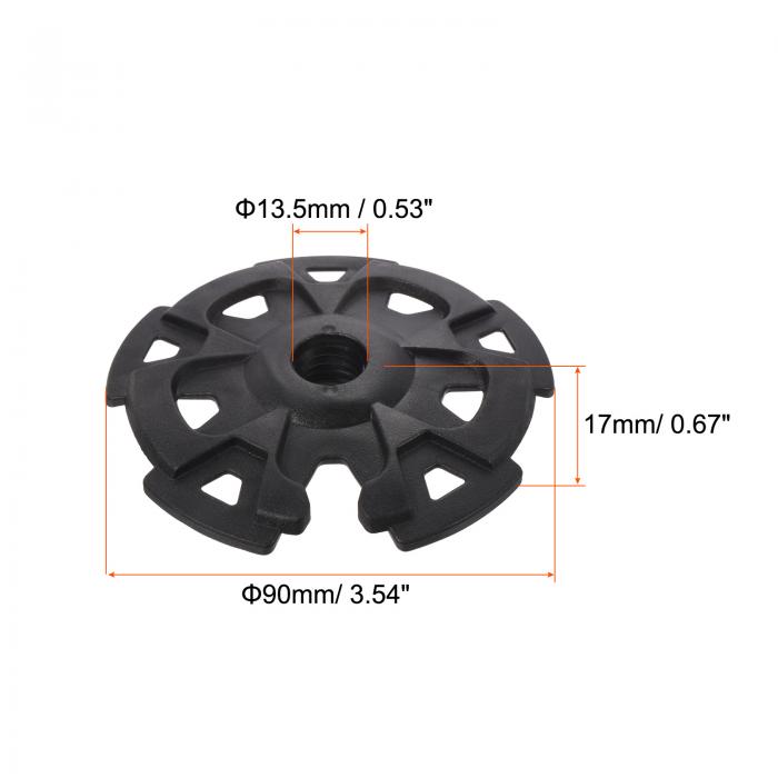 PATIKIL 90mm トレッキングポールアクセサリー 4個 取り外し可能 山かご ステッキの交換 屋外マッド用 スキー用 クライミング用 3