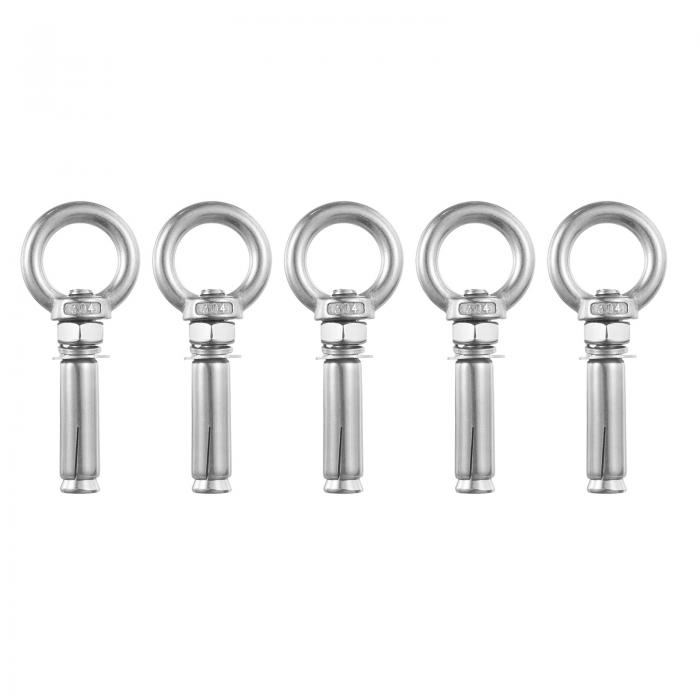 リングリフティング拡張アイボルト 10個セット M10x60mm 304ステンレス鋼製拡張ボルト コンクリート・..