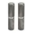 2個 溶接用バケットヒンジ 5-1/2" x 1-1/6"(LxD)炭素鋼溶接可能な取り外し可能なバケットヒンジ 金属ゲートスイングドアトレーラーランプ用 0.79"ピンOD
