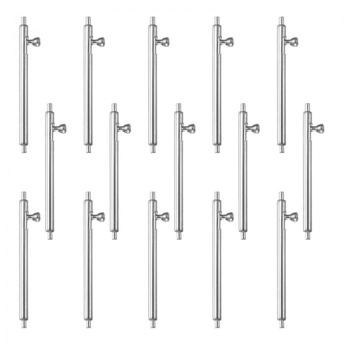 15個17mmクイックリリーススプリングバー1.5mm Dia 304ステンレススチールウォッチピン交換リンクピン..