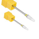 セラミックネイルドリルビット 2.2 mm 電気 ネイルズファイルビット LL20-2個(4)