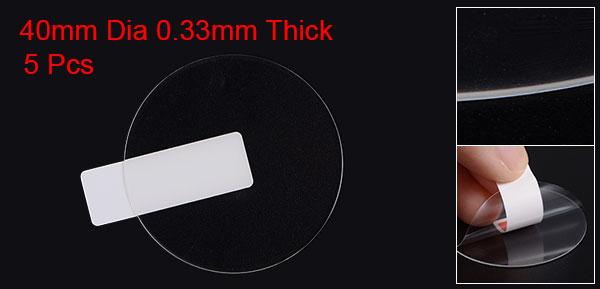 時計ガラススクリーンプロテクター 40 mm HD強化ガラス 高AL アンチスクラッチ 9H硬度 2.5D高解像度 防爆 スマートウォッチ画面保護フィルム 5個