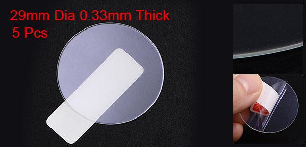 時計ガラススクリーンプロテクター 29 mm バイオレット強化ガラス 高AL アンチグレア 9H硬度 2.5D アンチスクラッチ 防爆 スマートウォッチ画面保護フィルム 5個