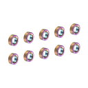 PATIKIL 1.5mm セラミックガイドリング 20個 釣り竿修理キット 淡水塩水釣り用 カラフル
