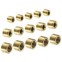 PATIKIL 1.6-2.8mm セラミックガイドリング 15個 釣り竿修理キット 淡水塩水釣り用 ゴールデン