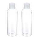 PATIKIL 200ml スクイズボトル 2本 補充可能 ディスペンシングボトル プラスチック フリップキャップ付き 旅行 世帯用 クリア