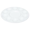 PATIKIL 10井戸 ペイントトレイパレット プラスチック ラウンド パレット塗装用品 アート クラス クラフト DIY ガッシュ 水彩画用