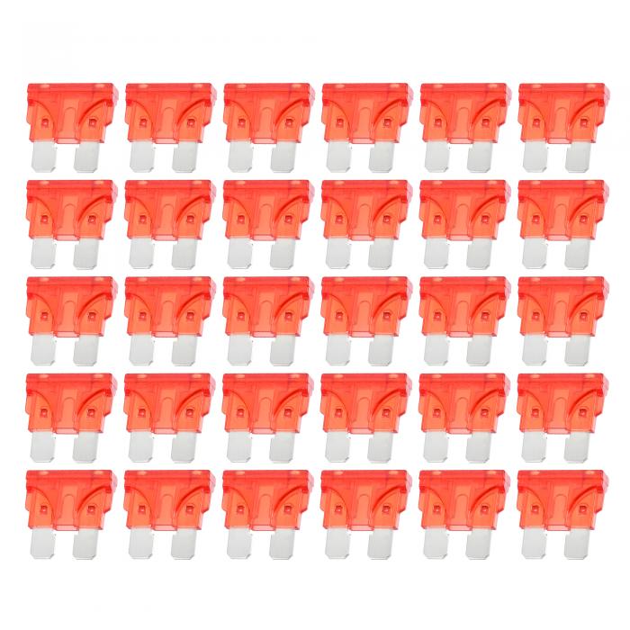 X AUTOHAUX 30個の標準ブレードスタイルヒューズ 10A ブレードスタイルヒューズ 自動車、ボート、SUV、..