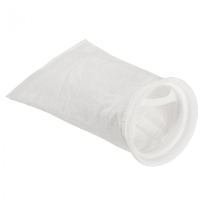 PATIKIL 10.5cmリング フィルターソック 0.1mm メッシュ袋 プールスキマーバスケット ホワイト