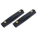 ハンドバッグハンドルラップカバー 荷物グリップ保護 PUレザー スーツケース用 ショッピングバッグ用 13x10 cm ネイビーブルー 2個