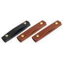 ハンドバッグハンドルラップカバー 荷物グリップ保護 PUレザー スーツケース用 ショッピングバッグ用 13x10 cm ダークブラウン2個 ブラック1個 3個