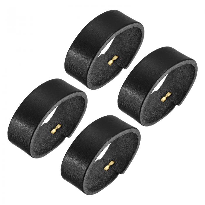 レザーベルトループキーパー リングバックル DIYクラフトバッグベルト固定用 11.5cm外胴ベルトストラッ..