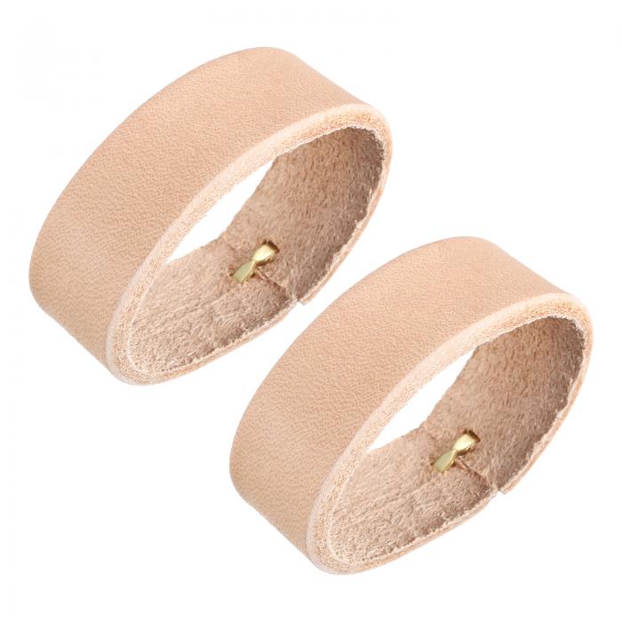 レザーベルトループキーパー リングバックル DIYクラフトバッグベルト固定用 11.5cm外胴ベルトストラッ..