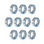 ¶̼ ٥ 6700-2RS 10mm x 15mm x 4mm ̩  ֥롼С P6(ABEC3) 10