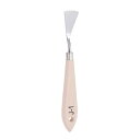 パレットナイフ 無垢材ハンドル ステンレス塗装混合スクレーパー 油彩アクリル画用ヘラ 21mmナイフ幅 #J-1