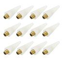 PATIKIL M5 x 0.8mm ワックス先端ドリルペン 12個パック ダイヤモンドペイントアクセサリー ドリルペンワックス交換ヘッド ネイルラインストーンピッカー ネイルDIYクラフト用 ホワイト