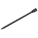 トルクスビットソケット S2スチールビット Cr-Moソケット 12.7mmドライブ x T40 長さ300mm (手での使用のみ)