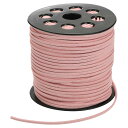 PATIKIL 100ヤード×2.6mmフェイクスエードレザーコード ブレスレットネックレスビーズ作りDIYクラフト用レザーレースストリング ピンクレッド