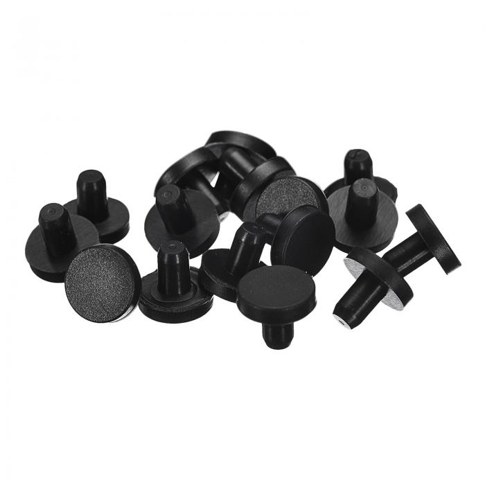 16個 黒いゴムストッパー 4.5-4.8mm/0.18-0.19