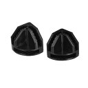 プラスチックワイヤーキューブコネクタ 23x23 mm アングルグリッドバックルクリップ 収納棚キャビネットオーガナイザー用 ブラック 24個