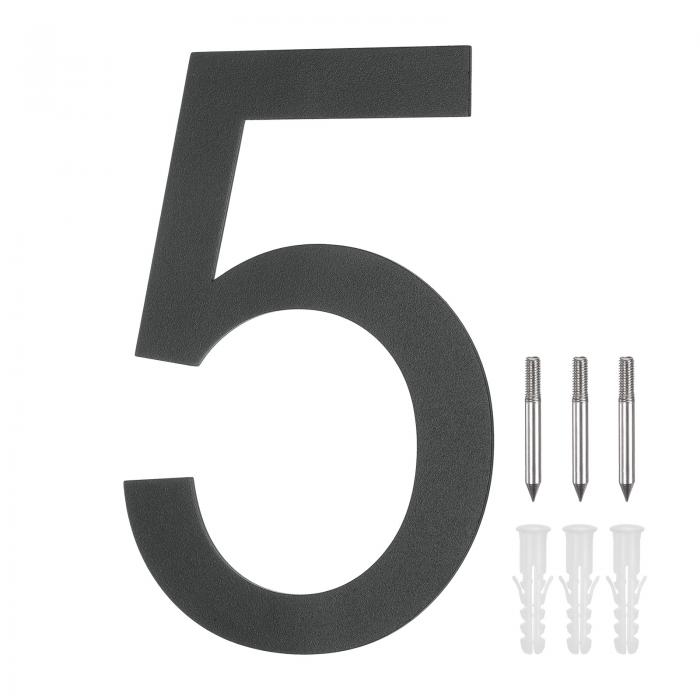 M METERXITY 10"304ステンレススチールフロー ティングハウスナンバー モダンハウスナンバー5 釘キット..