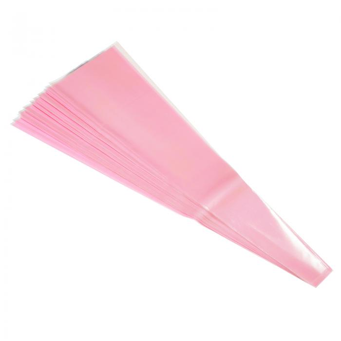 PATIKIL フラワーブーケスリーブ 100個 シングルローズ ブーケフローラル防水包装袋 フラワーラッピングペーパー ウェディングパーティー用 ピンク