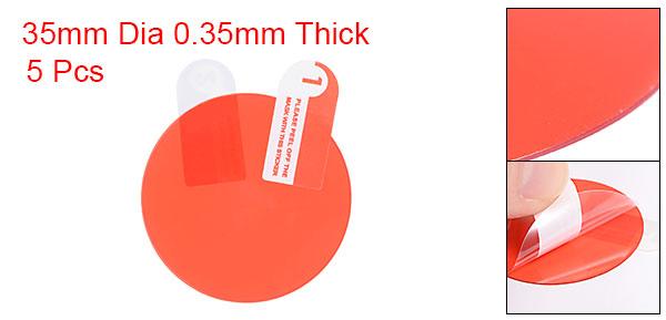 腕時計スクリーンプロテクタ 36mm直径 0.35mm厚さ 円形 ソフト ガラス繊維 気泡防止 スマートウォッチ ガラス スクリーン 保護フィルム クリア 5個入り