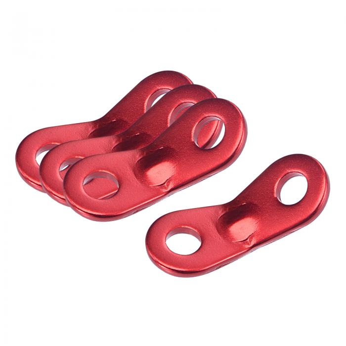 アルミロープテンショナー テントコードアジャスター ロープスライダー ロープ調節 7mm2穴 屋外キャン..