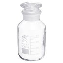 PATIKIL 500mL 培地ボトル 1個 丸型 3.3ホウケイ酸ガラスの目盛り付き 保存瓶 クリアキャップ付き ラボ ホーム用 クリア