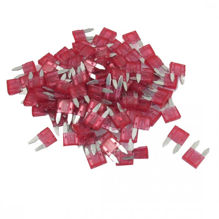 平型ヒューズ ブレードヒューズ 10A 小型 レッド 車両 車用オート 64g 100個入り
